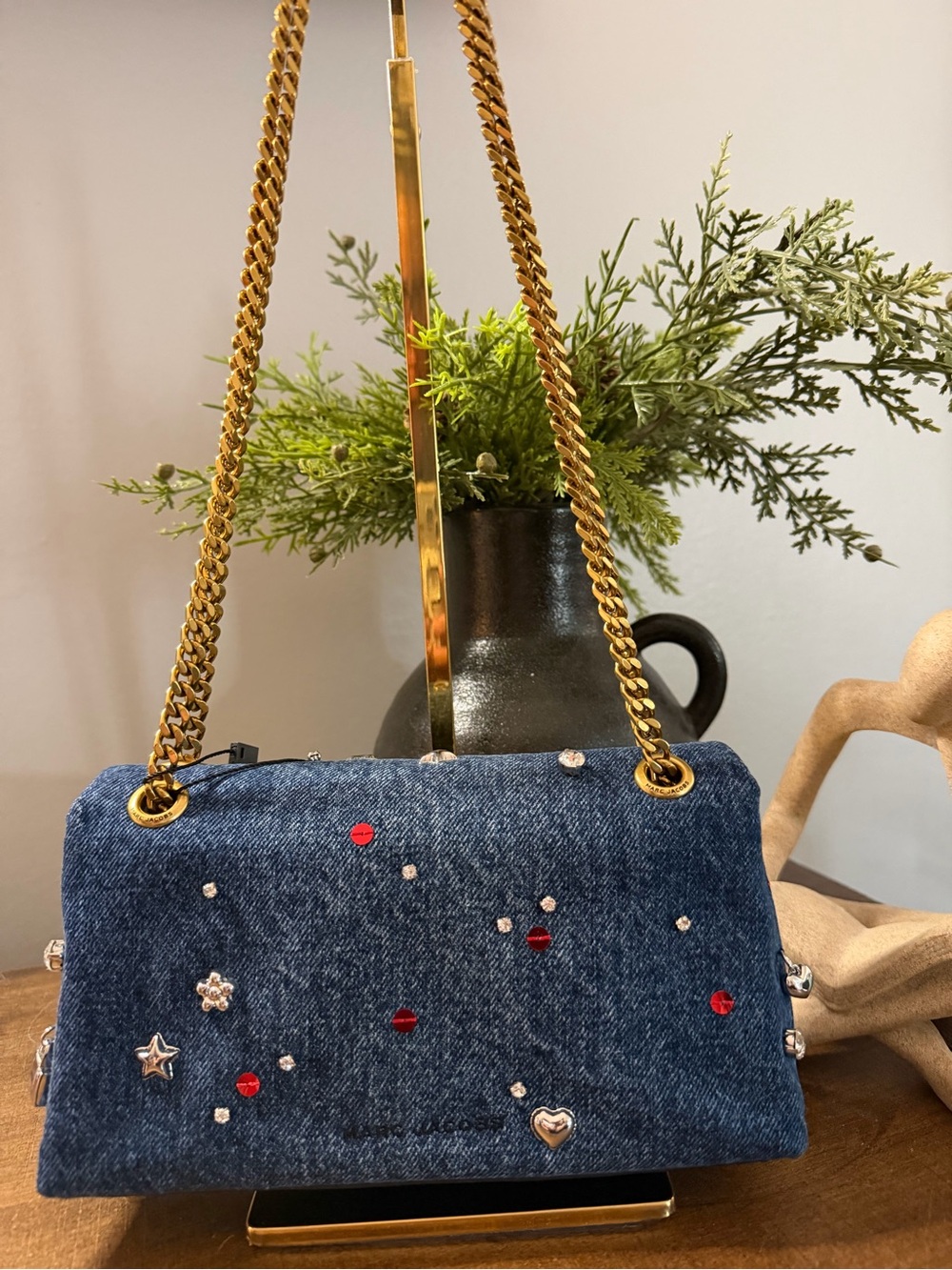 Marc Jacobs Trinket Charm Denim Bag (NWT) - Picture 2 of 16